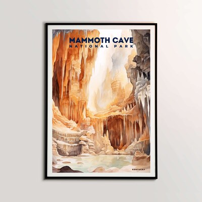 Mammoth Cave National Park Poster, Travel Art, Office Poster, Home Decor | S8 - image1
